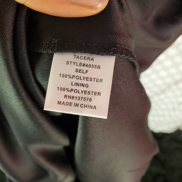 👑Tacera tan dress with black zigzag Desgin - Picture 4 of 5